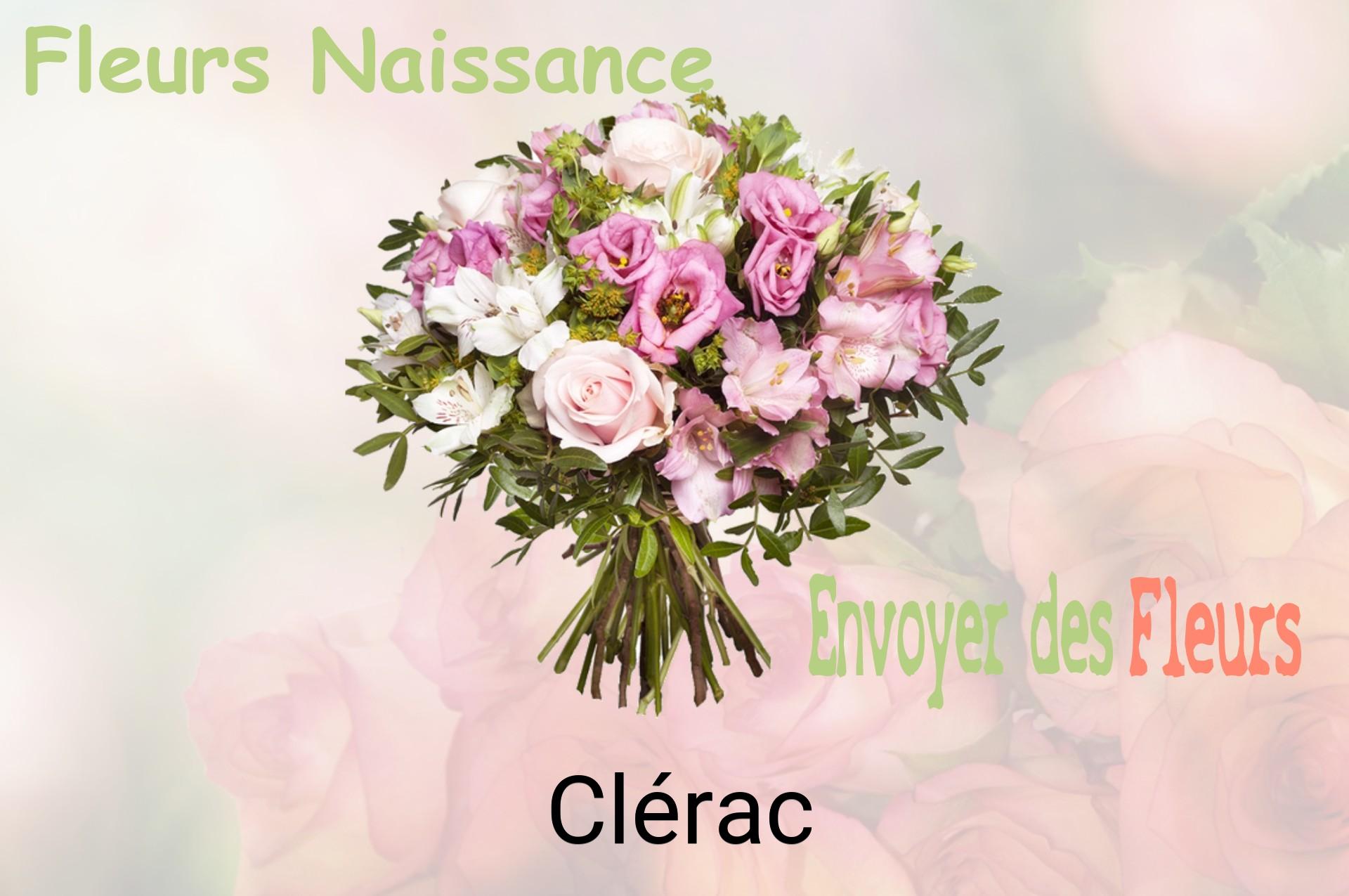 Bouquet de fleurs de naissance livré à Clérac