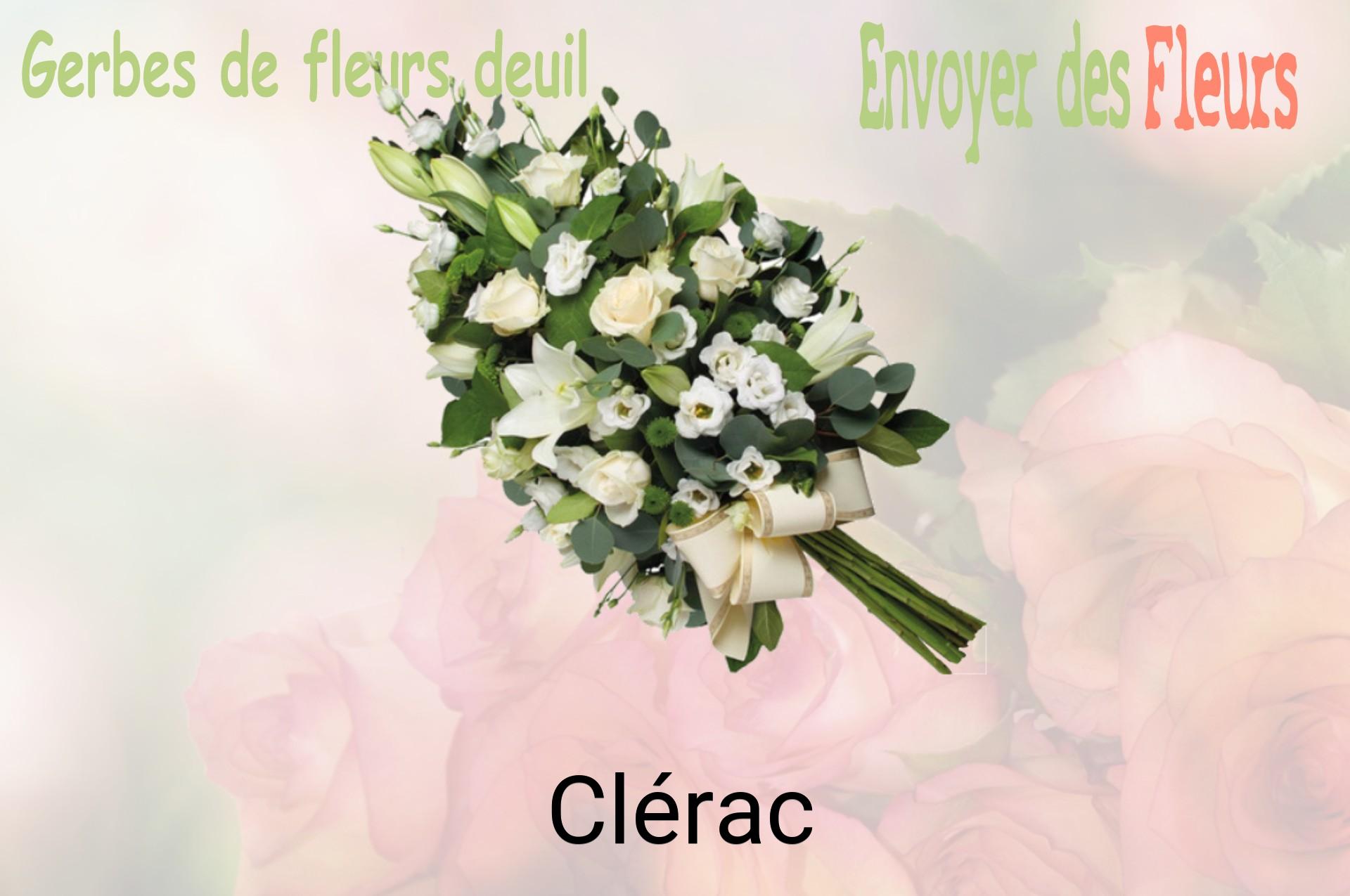 Gerbe de fleurs de deuil livrée à Clérac